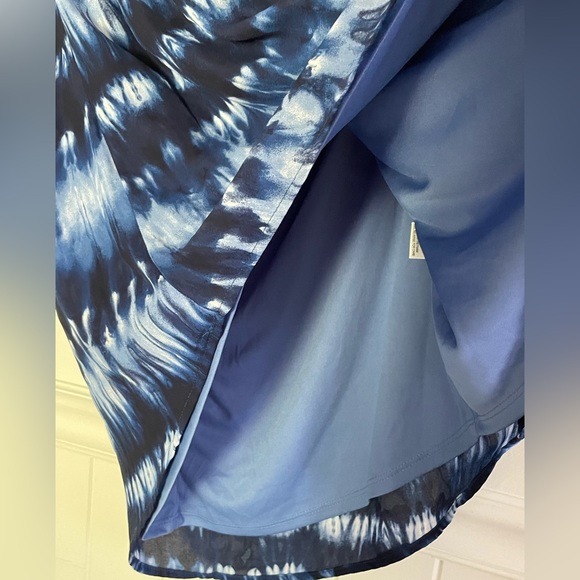 Cloud & Sky Blue Tie Dye  Shirt Dress Women's XL G44 - Picture 6 of 9